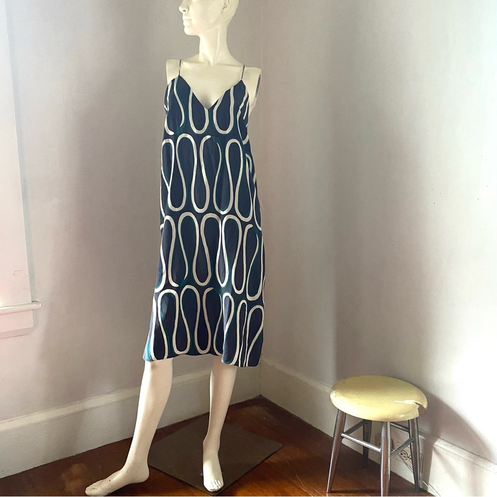 WHiT Silk Slip Dress Snake Design